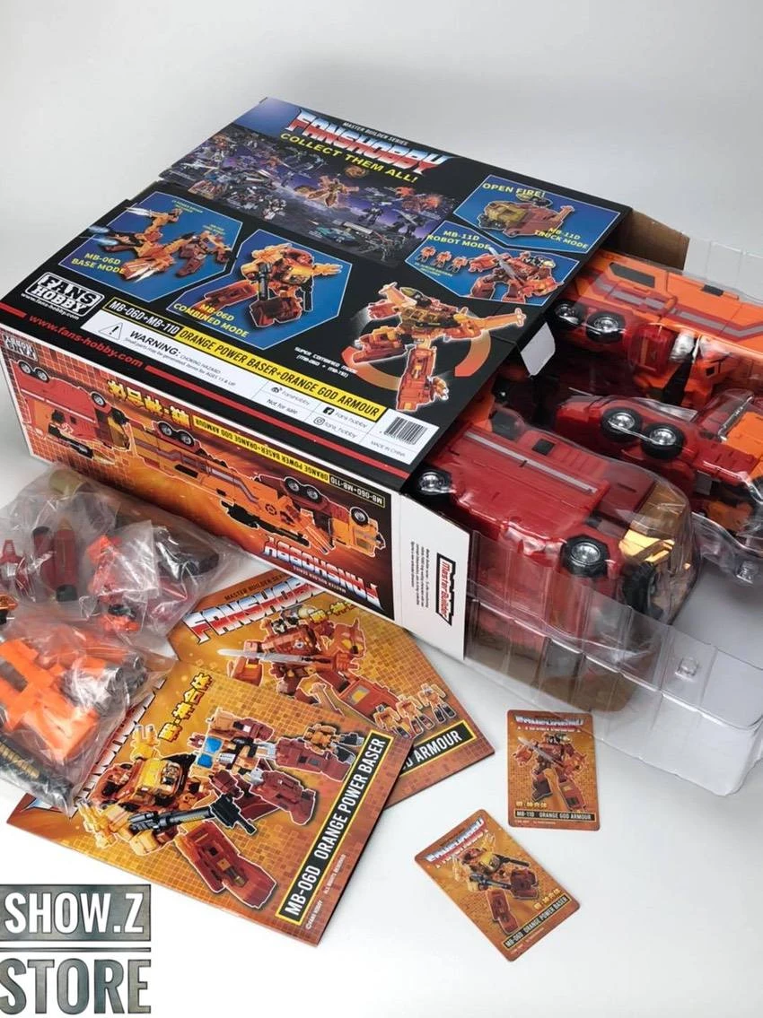 FansHobby MB-06D Power Baser Optimus Prime & MB-11D God Armor God Bomber Orange Version Set Of 2 16 FansHobby MB-06D Power Baser Optimus Prime & MB-11D God Armor God Bomber Orange Version Set Of 2 - Image 16