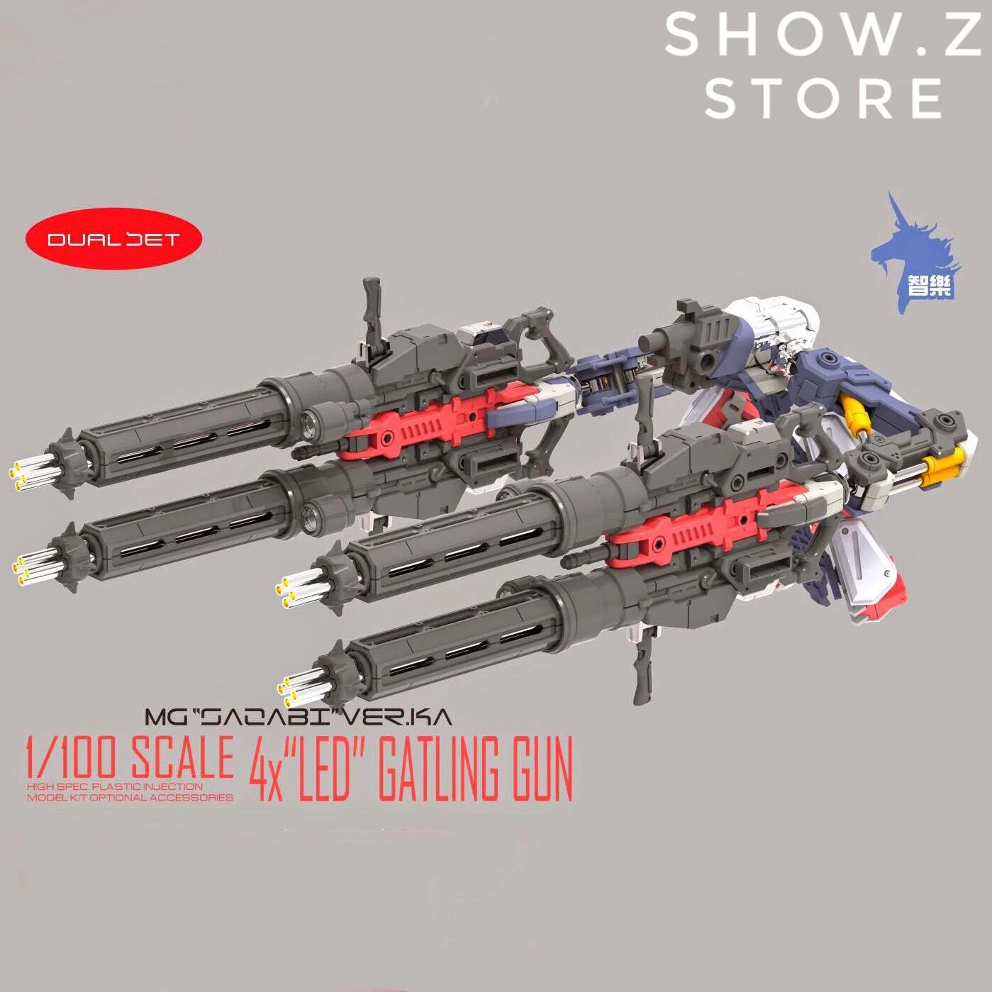 Zhile ZL MG 1/100 4X Sazabi MSN-04 Gatling Gun Add On Kit W/ LED 2 Zhile ZL MG 1/100 4X Sazabi MSN-04 Gatling Gun Add On Kit W/ LED - Image 2