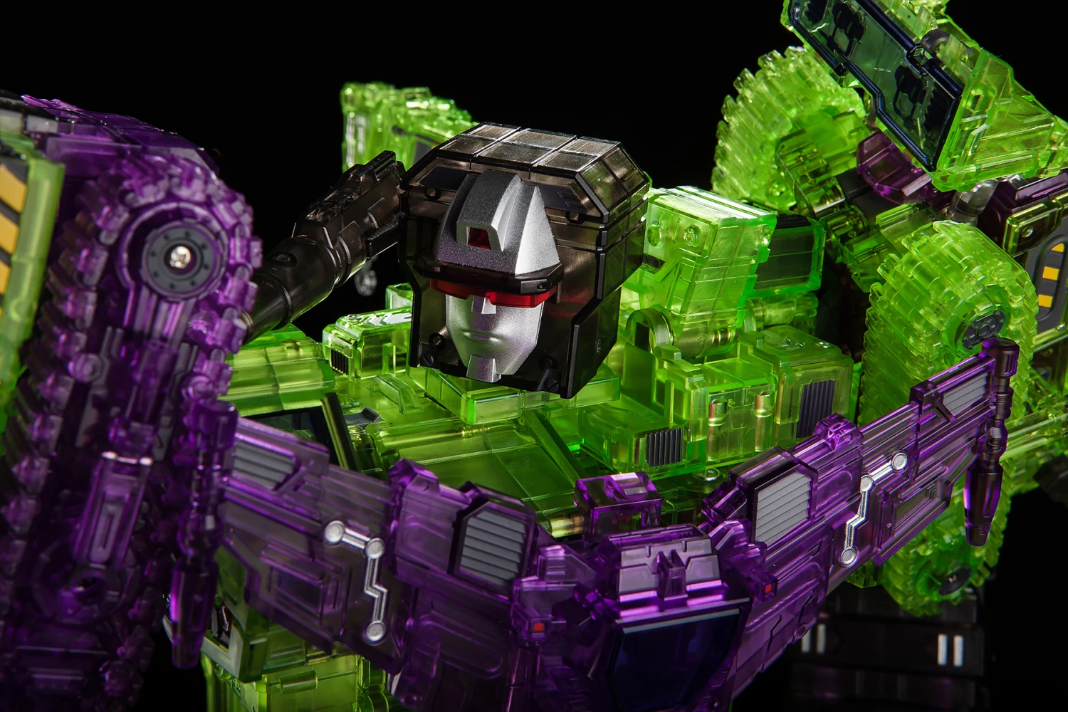 Toyworld TW-C07C Constructor Devastator Clear Version Full Set Of 6 Figures TW-07C Clear Constructor 3 Toyworld TW-C07C Constructor Devastator Clear Version Full Set Of 6 Figures TW-07C Clear Constructor - Image 3
