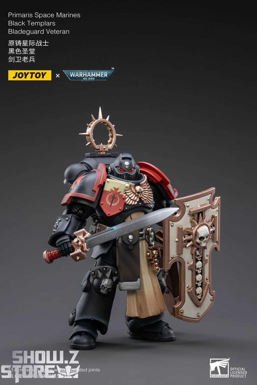 JoyToy Source 1/18 Warhammer 40K Black Templars Bladeguard Veteran 7 JoyToy Source 1/18 Warhammer 40K Black Templars Bladeguard Veteran - Image 7