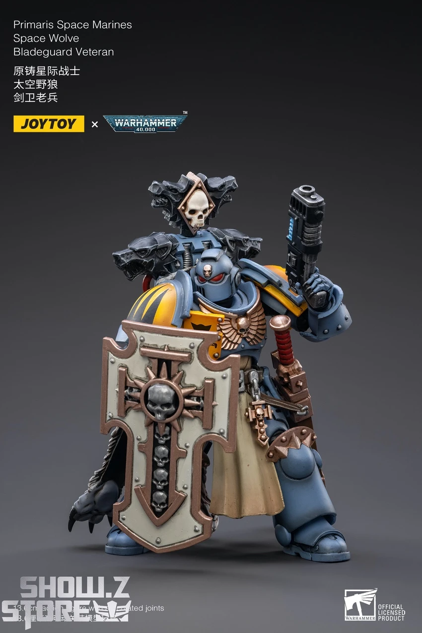 JoyToy Source 1/18 Warhammer 40K Space Wolves Bladeguard Veteran 5 JoyToy Source 1/18 Warhammer 40K Space Wolves Bladeguard Veteran - Image 5