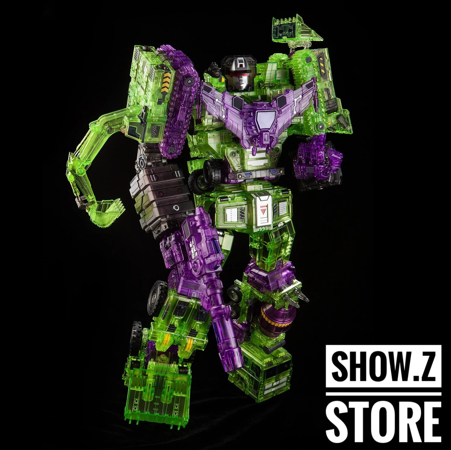 Toyworld TW-C07C Constructor Devastator Clear Version Full Set Of 6 Figures TW-07C Clear Constructor 2 Toyworld TW-C07C Constructor Devastator Clear Version Full Set Of 6 Figures TW-07C Clear Constructor - Image 2