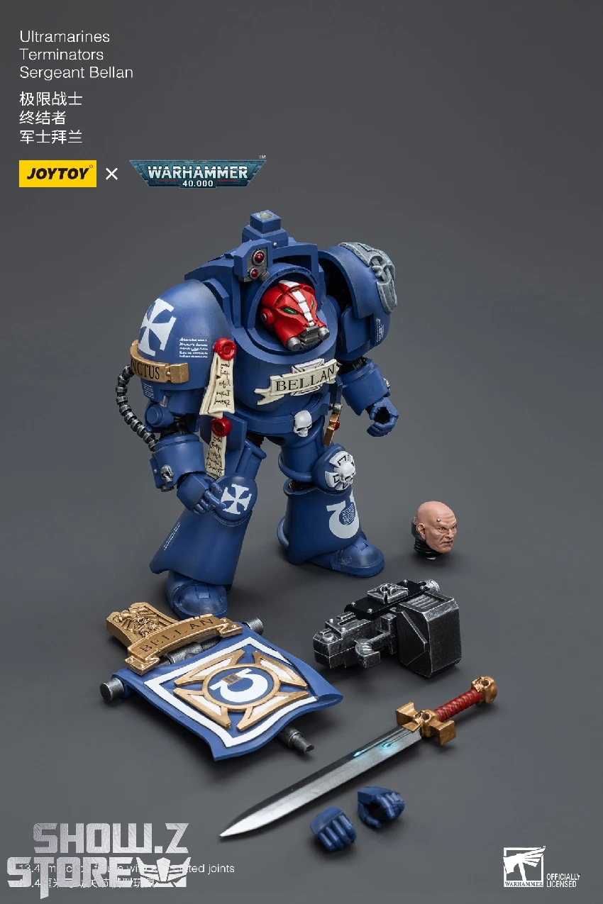JoyToy Source 1/18 Warhammer 40K Ultramarines Terminators Sergeant Bellan 9 JoyToy Source 1/18 Warhammer 40K Ultramarines Terminators Sergeant Bellan - Image 9