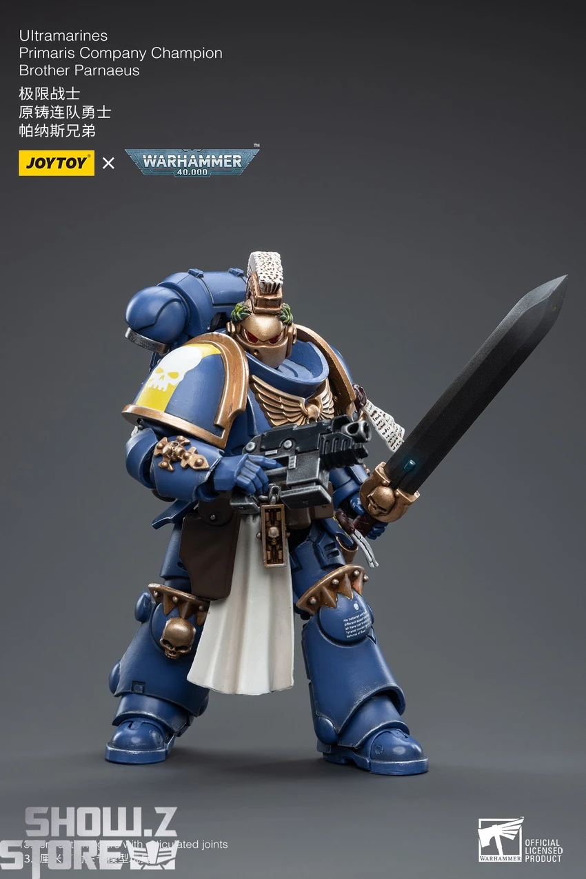 JoyToy Source 1/18 Warhammer 40K Ultramarines Primaris Company Champion Brother Parnaeus 3 JoyToy Source 1/18 Warhammer 40K Ultramarines Primaris Company Champion Brother Parnaeus - Image 3