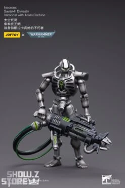 JoyToy Source 1/18 Warhammer 40K Necrons Sautekh Dynasty Immortal With Tesla Carbine -Show.Z Toys Deals Store 8072a28fef