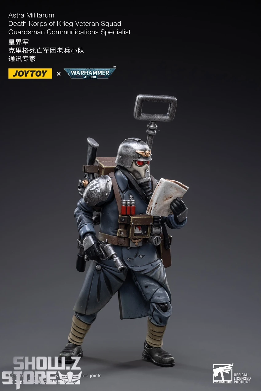 JoyToy Source 1/18 Warhammer 40K Death Korps Of Krieg Veteran Squad Guardsman Communications Specialist 3 JoyToy Source 1/18 Warhammer 40K Death Korps Of Krieg Veteran Squad Guardsman Communications Specialist - Image 3