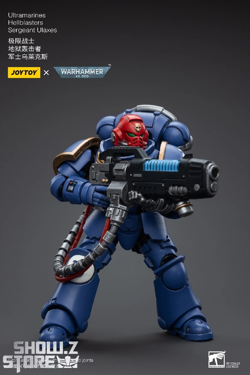JoyToy Source 1/18 Warhammer 40K Ultramarines Hellblasters Sergeant Ulaxes 8 JoyToy Source 1/18 Warhammer 40K Ultramarines Hellblasters Sergeant Ulaxes - Image 8