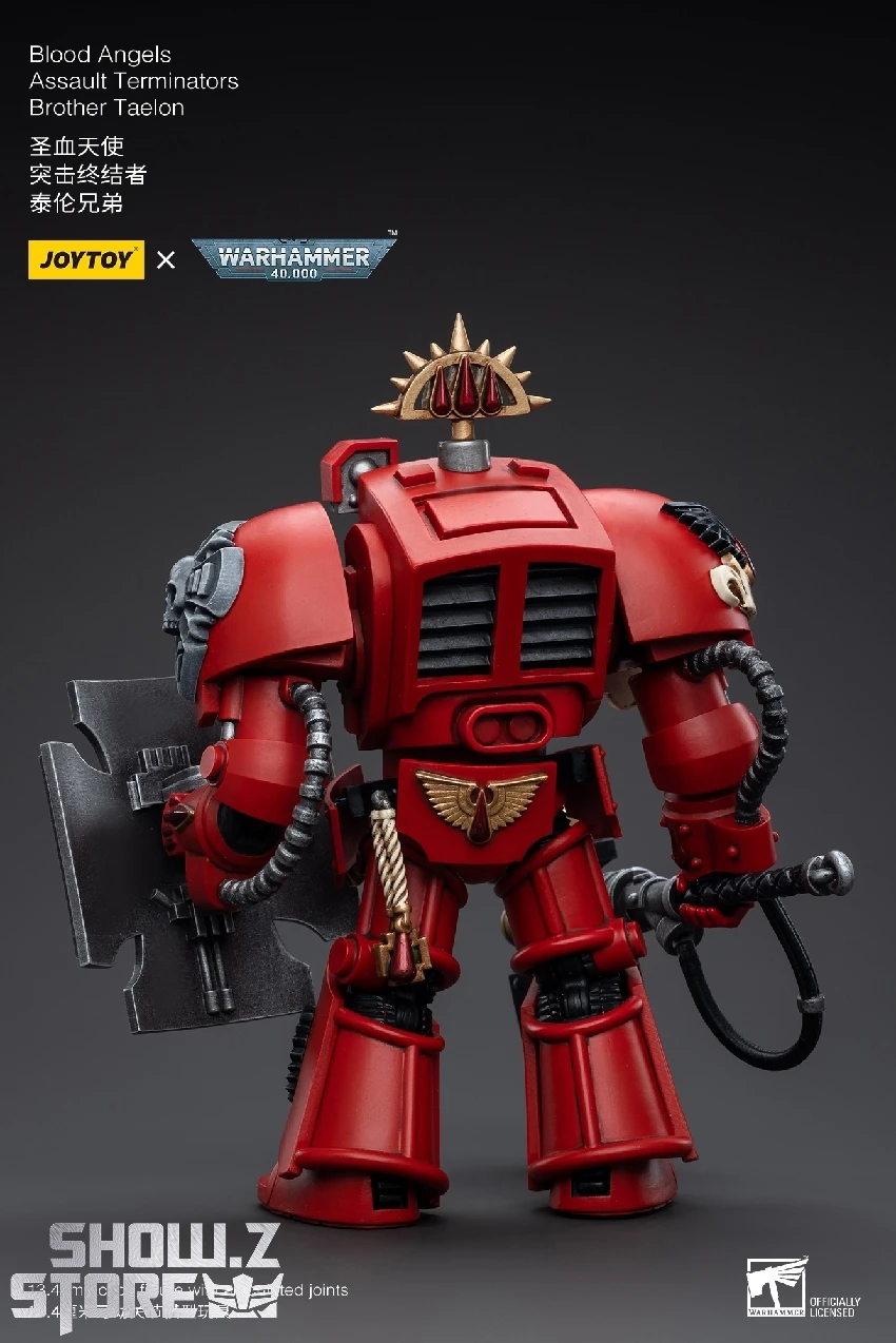 JoyToy Source 1/18 Warhammer 40K Blood Angels Assault Terminators Brother Taelon 6 JoyToy Source 1/18 Warhammer 40K Blood Angels Assault Terminators Brother Taelon - Image 6