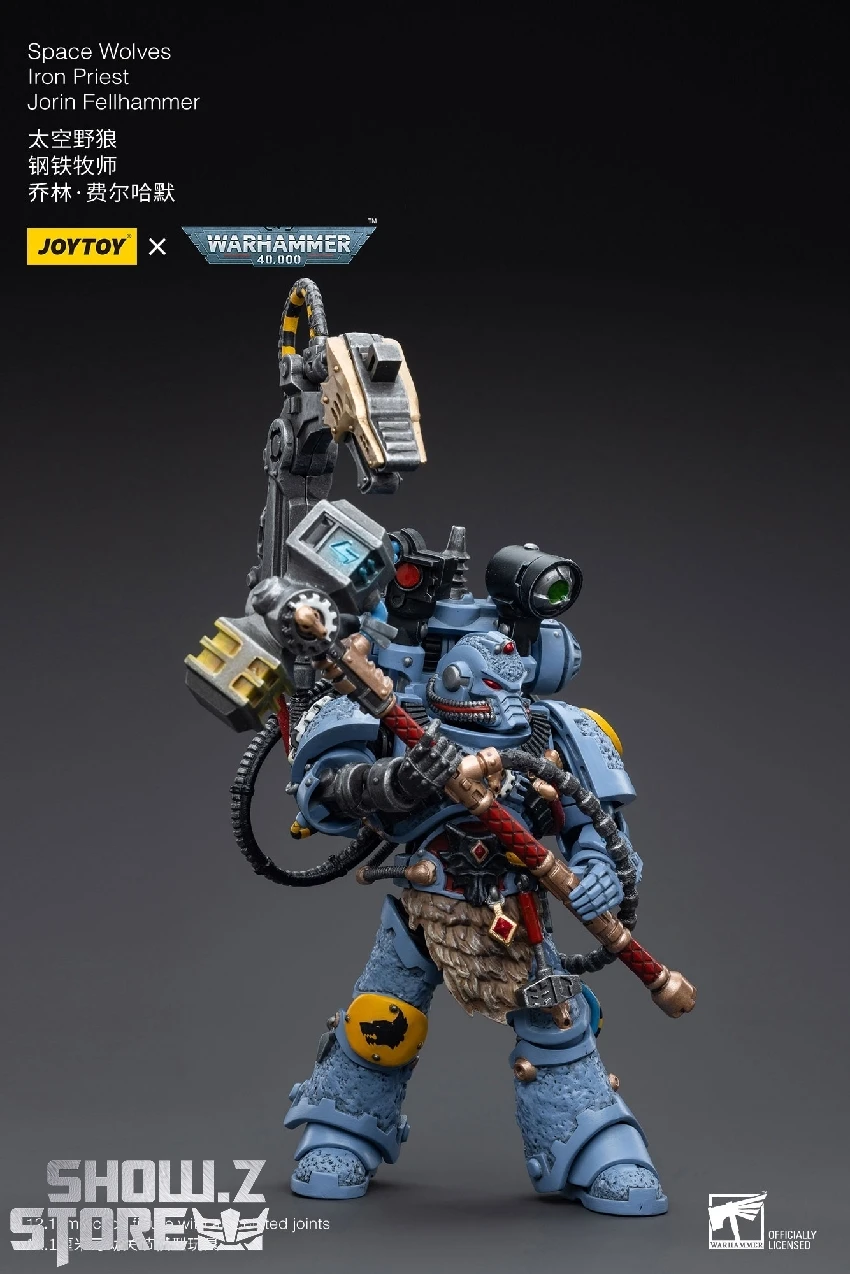 JoyToy Source 1/18 Warhammer 40k Space Wolves Iron Priest Jorin Fellhammer 4 JoyToy Source 1/18 Warhammer 40k Space Wolves Iron Priest Jorin Fellhammer - Image 4