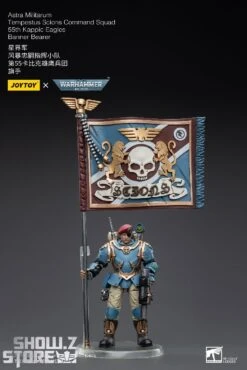 JoyToy Source 1/18 Warhammer 40K Astra Militarum Tempestus Scions Command Squad 55th Kappic Eagles Banner Bearer -Show.Z Toys Deals Store 93848a6d12