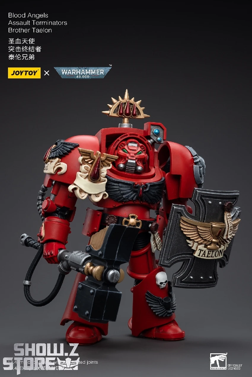 JoyToy Source 1/18 Warhammer 40K Blood Angels Assault Terminators Brother Taelon 5 JoyToy Source 1/18 Warhammer 40K Blood Angels Assault Terminators Brother Taelon - Image 5