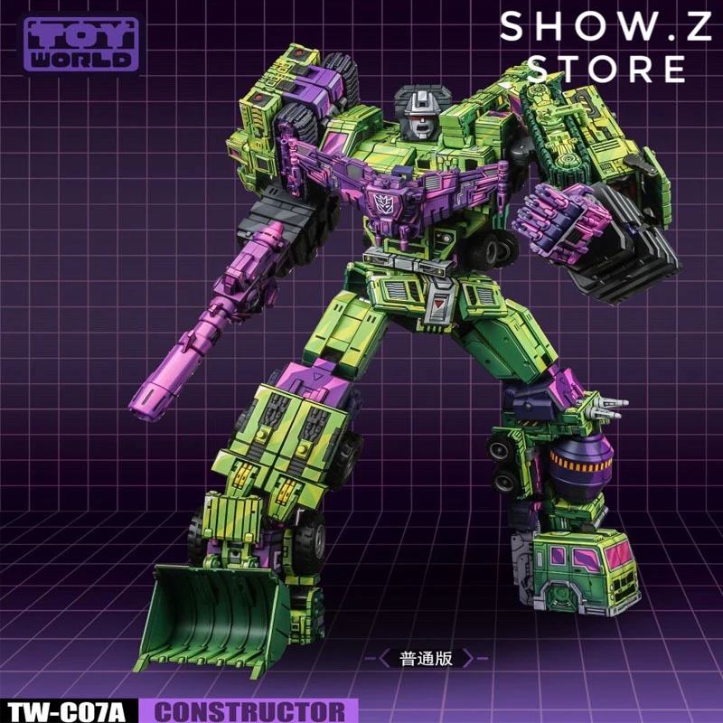 Toyworld TW TW-C07A TWC07A Constructor Devastator Cel Cell Shaded Standard Version Set Of 6 2 Toyworld TW TW-C07A TWC07A Constructor Devastator Cel Cell Shaded Standard Version Set Of 6 - Image 2