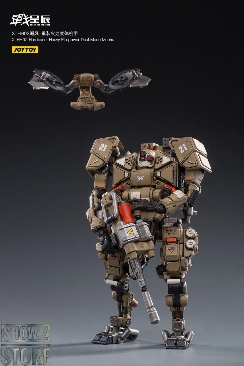 JoyToy Source 1/18 X-HH02 Hurricane Heavy Firepower Dual Mode Mecha Sand Version 10 JoyToy Source 1/18 X-HH02 Hurricane Heavy Firepower Dual Mode Mecha Sand Version - Image 10