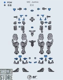 Point Factory Studio PFS02-2 Metal Parts For Bandai MG ZGMF-X09A Justice Gundam -Show.Z Toys Deals Store 9916c95103