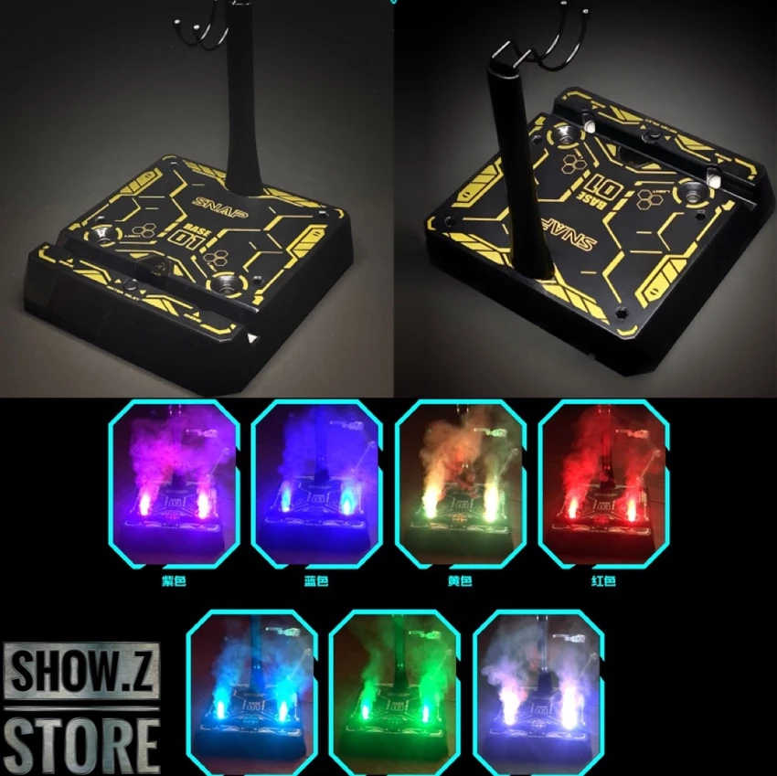 SNAP Remote Smoke Display Stand W/ LED Gold Version 1 SNAP Remote Smoke Display Stand W/ LED Gold Version