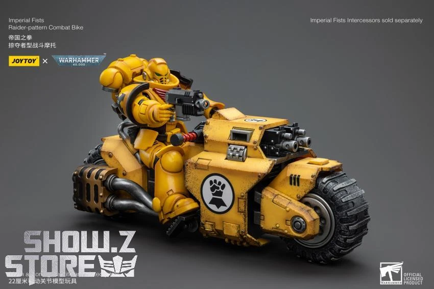 JoyToy Source 1/18 Warhammer 40K Imperial Fists Raider Pattern Combat Bike 9 JoyToy Source 1/18 Warhammer 40K Imperial Fists Raider Pattern Combat Bike - Image 9