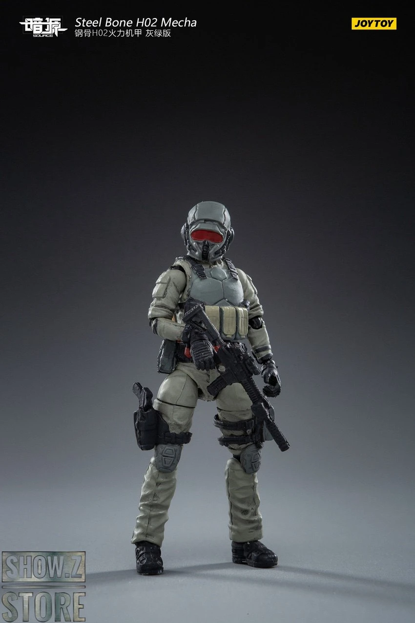 JoyToy Source 1/24 H02 Steel Bone Firepower Mecha Grey-Green Color W/ Pilot 13 JoyToy Source 1/24 H02 Steel Bone Firepower Mecha Grey-Green Color W/ Pilot - Image 13