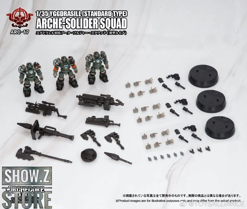 Toys Alliance 1/35 ARC-17 Yggdrasill Arche-Soilder Squad Standard Type Set Of 3 6 Toys Alliance 1/35 ARC-17 Yggdrasill Arche-Soilder Squad Standard Type Set Of 3 - Image 6