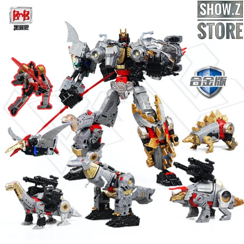 Black Mamba H6002-4B Raptor Slash & H6002-7B Robot Force Volcanicus Oversized Combiner Set Of 6 1 Black Mamba H6002-4B Raptor Slash & H6002-7B Robot Force Volcanicus Oversized Combiner Set Of 6