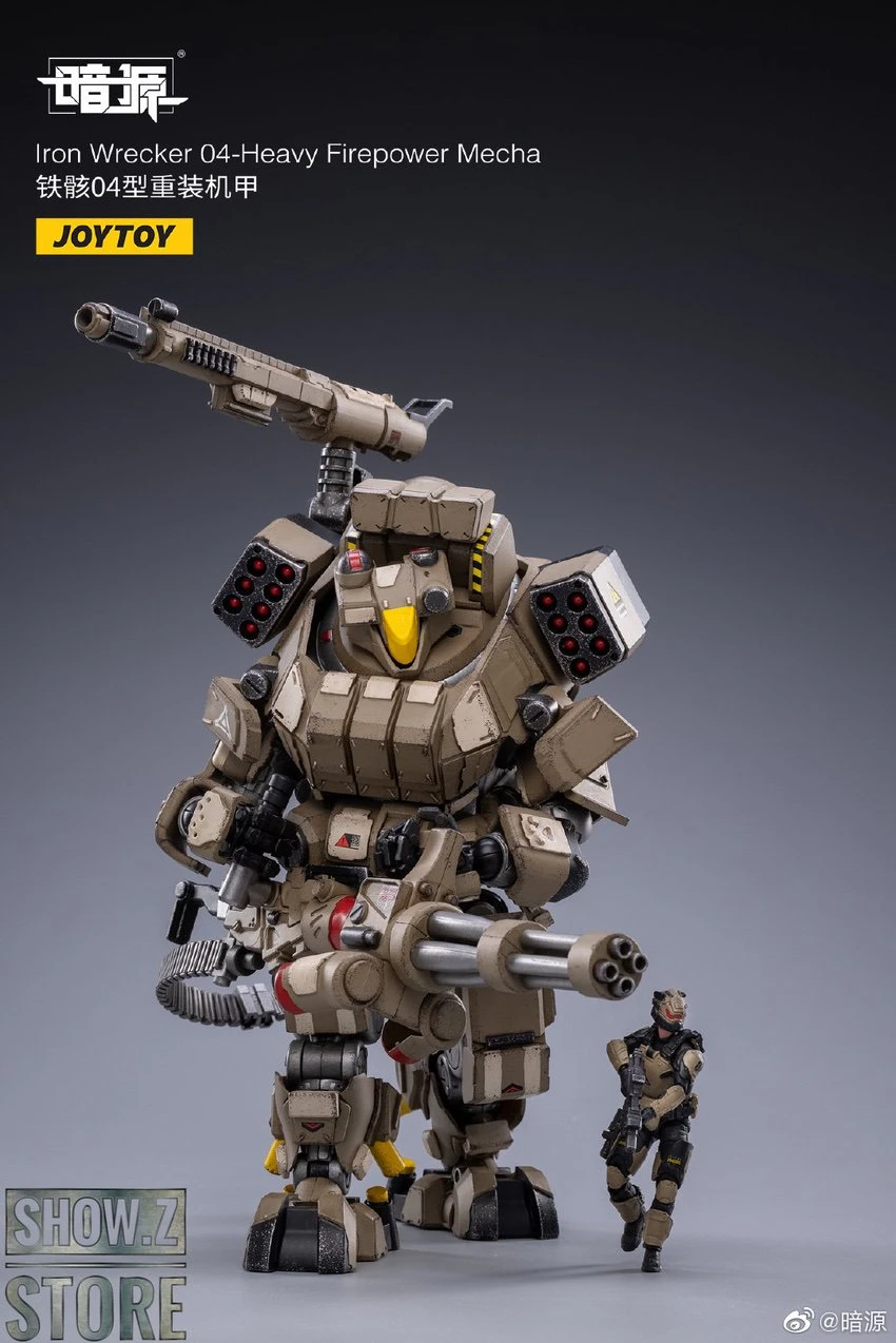 JoyToy Source 1/24 Iron Wrecker 04 Heavy Firepower Mecha W/ Pilot 4 JoyToy Source 1/24 Iron Wrecker 04 Heavy Firepower Mecha W/ Pilot - Image 4