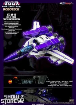 KitzConcept 1/72 Macross VF-1S God Of Flame Purple Limited Edition W/ Fast Pack Armor -Show.Z Toys Deals Store a35476daf3