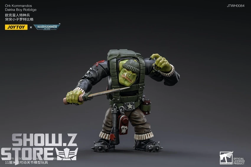 JoyToy Source 1/18 Warhammer 40K Ork Kommandos Dakka Boy Rotbilge 5 JoyToy Source 1/18 Warhammer 40K Ork Kommandos Dakka Boy Rotbilge - Image 5