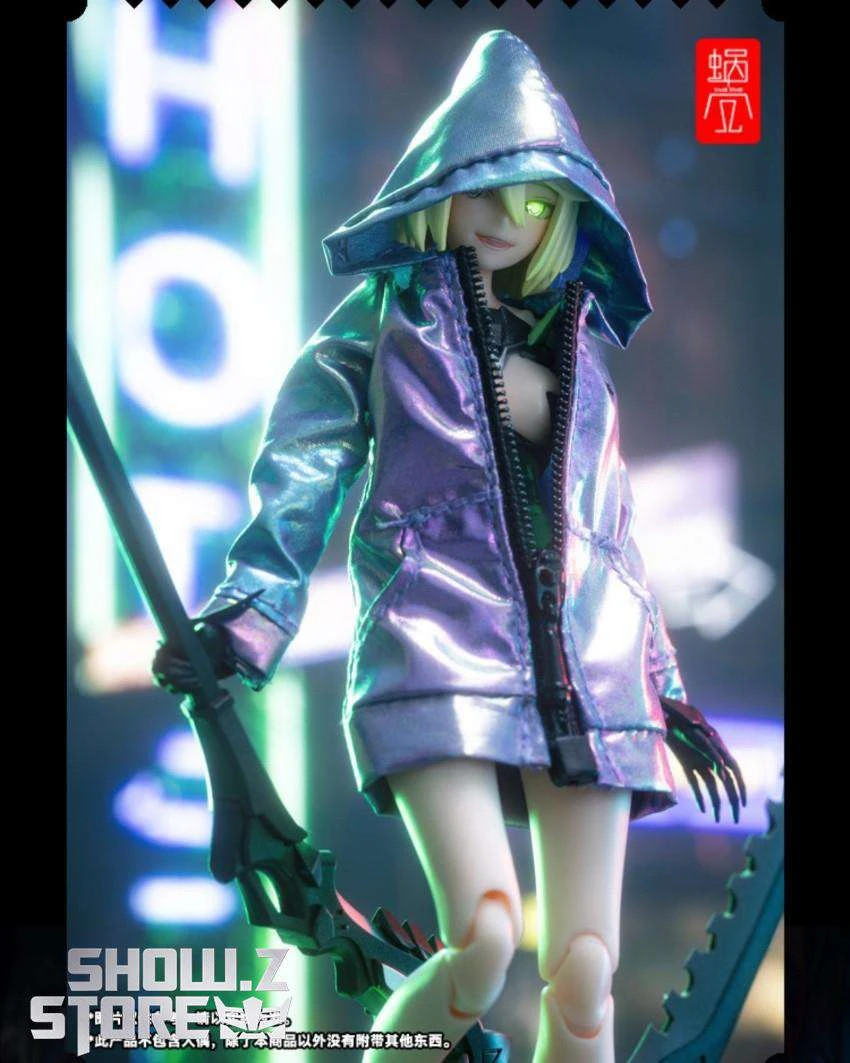 Snail Shell Dazzling Blue & Purple Cloth Coat For 1/10 & 1/12 Mecha Girl 8 Snail Shell Dazzling Blue & Purple Cloth Coat For 1/10 & 1/12 Mecha Girl - Image 8