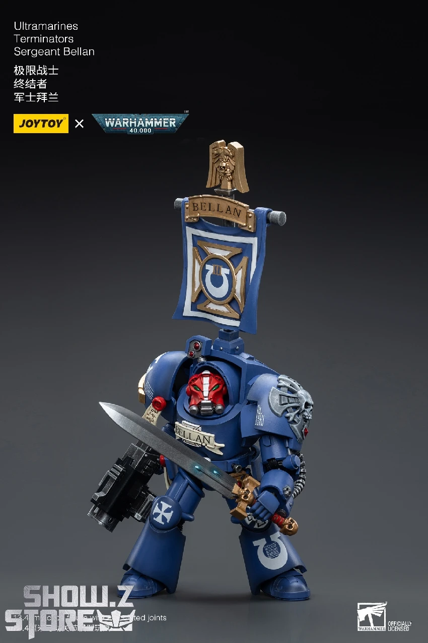JoyToy Source 1/18 Warhammer 40K Ultramarines Terminators Sergeant Bellan 5 JoyToy Source 1/18 Warhammer 40K Ultramarines Terminators Sergeant Bellan - Image 5