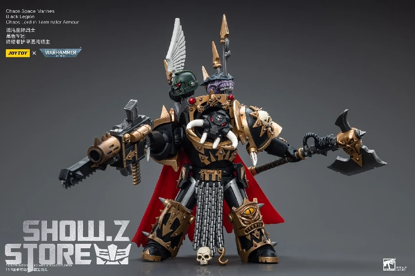 JoyToy Source 1/18 Warhammer 40K Chaos Space Marines Black Legion Chaos Lord In Terminator Armour 4 JoyToy Source 1/18 Warhammer 40K Chaos Space Marines Black Legion Chaos Lord In Terminator Armour - Image 4