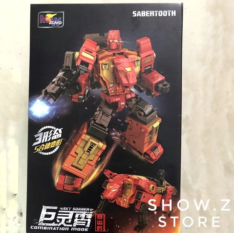 WeiJiang WJ Sky Soarer Rampage Oversized Sabertooth Combination Mode POTP Feral Rex Predaking 1 WeiJiang WJ Sky Soarer Rampage Oversized Sabertooth Combination Mode POTP Feral Rex Predaking