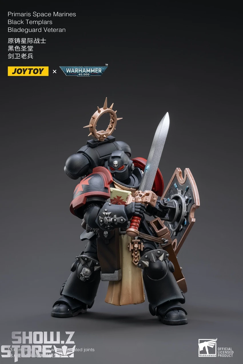 JoyToy Source 1/18 Warhammer 40K Black Templars Bladeguard Veteran 4 JoyToy Source 1/18 Warhammer 40K Black Templars Bladeguard Veteran - Image 4
