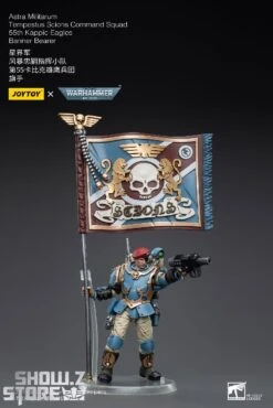JoyToy Source 1/18 Warhammer 40K Astra Militarum Tempestus Scions Command Squad 55th Kappic Eagles Banner Bearer -Show.Z Toys Deals Store acb42e8d3e