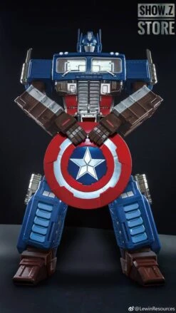 Lewin Resources LW-01A Optimus Prime Captain America Style Oversized 71cm W/ LED -Show.Z Toys Deals Store add13fc5e1