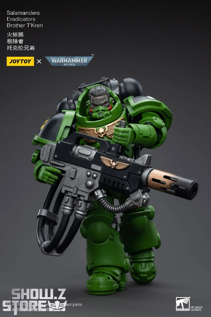 JoyToy Source 1/18 Warhammer 40K Salamanders Eradicators Brother T'Kren 6 JoyToy Source 1/18 Warhammer 40K Salamanders Eradicators Brother T'Kren - Image 6