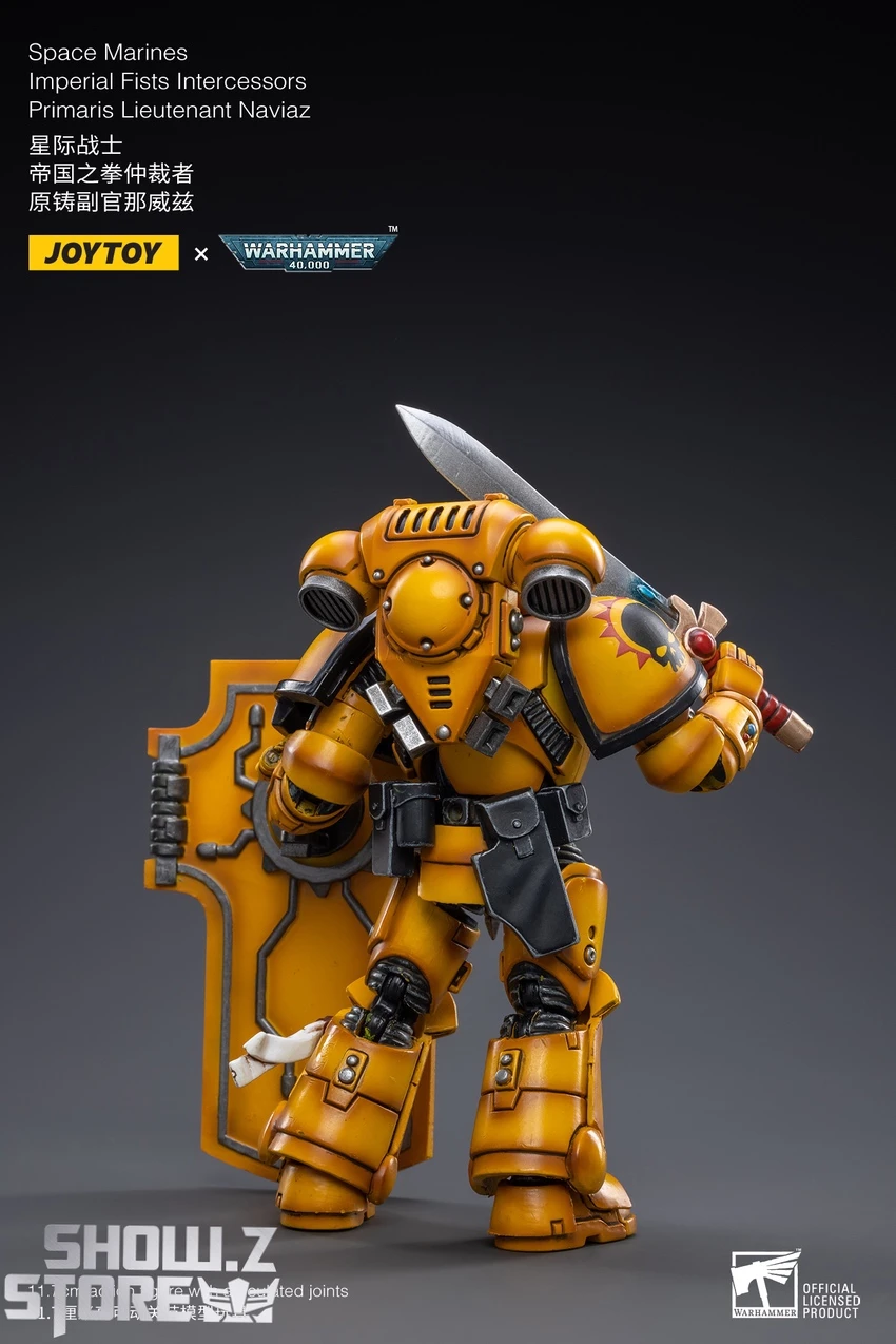 JoyToy Source 1/18 Warhammer 40K Imperial Fists Intercessors Primaris Lieutenant Naviaz 7 JoyToy Source 1/18 Warhammer 40K Imperial Fists Intercessors Primaris Lieutenant Naviaz - Image 7