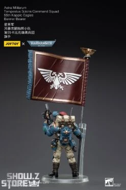 JoyToy Source 1/18 Warhammer 40K Astra Militarum Tempestus Scions Command Squad 55th Kappic Eagles Banner Bearer -Show.Z Toys Deals Store b545f99286
