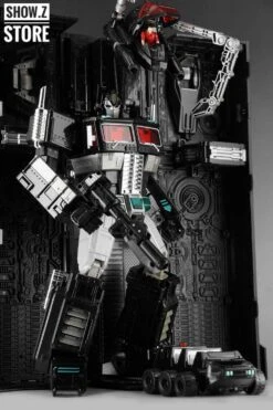 4th Party MP-10B Optimus Prime Black Version Figure & Trailer  -Show.Z Toys Deals Store b6c764ca67