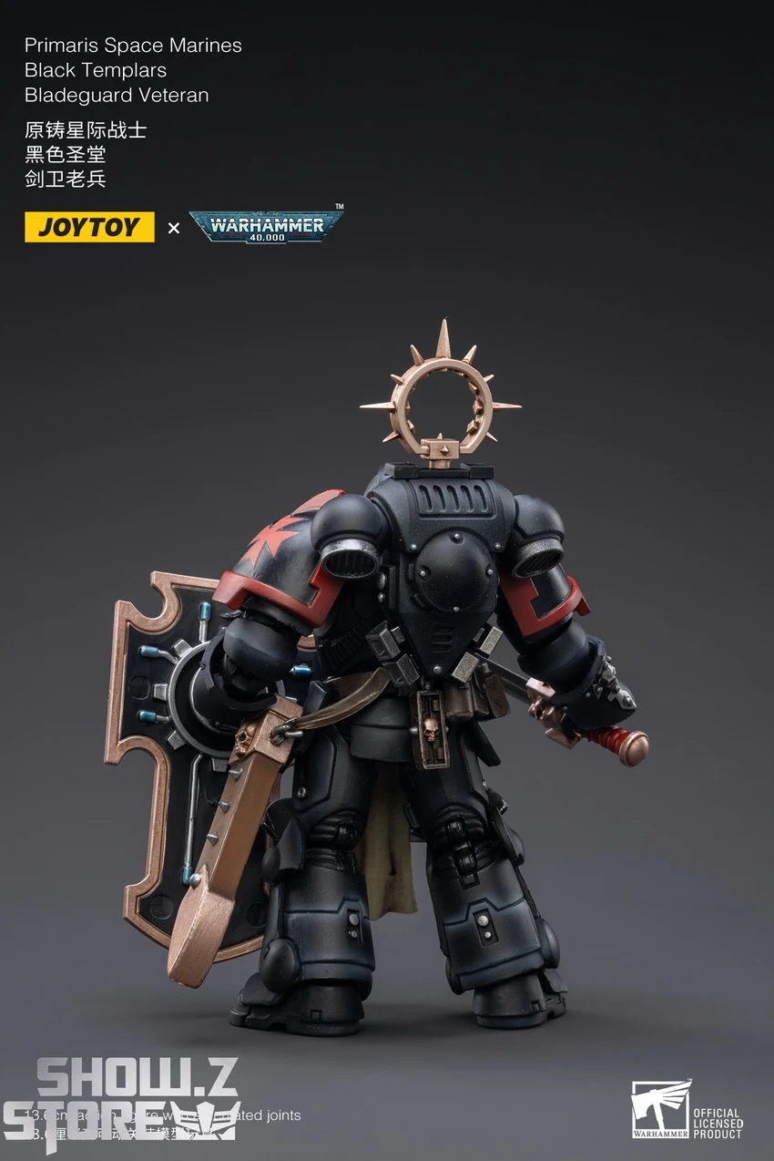 JoyToy Source 1/18 Warhammer 40K Black Templars Bladeguard Veteran 3 JoyToy Source 1/18 Warhammer 40K Black Templars Bladeguard Veteran - Image 3