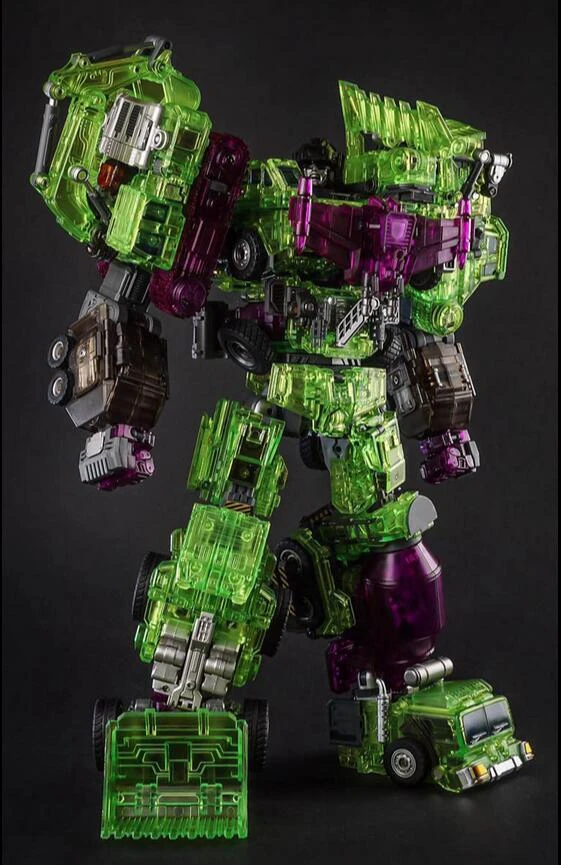 Generation Toy GT-01GS Gravity Builder Devastator Green Shadow Clear Vesion Set Of 6 3 Generation Toy GT-01GS Gravity Builder Devastator Green Shadow Clear Vesion Set Of 6 - Image 3