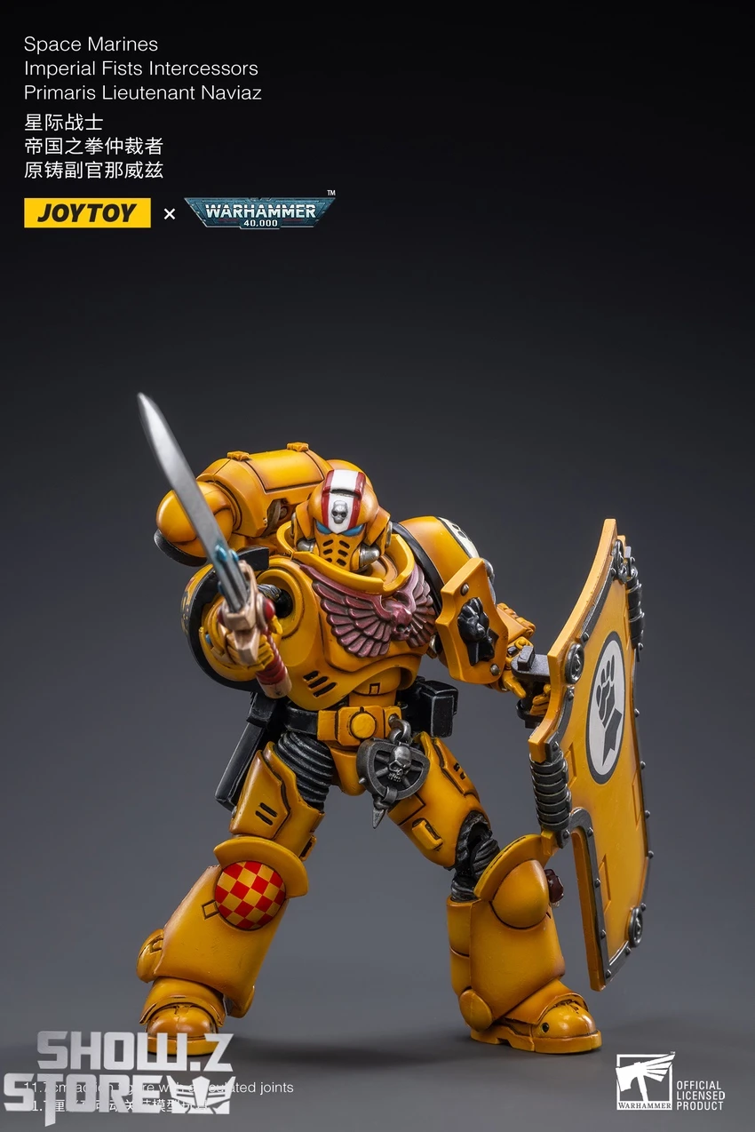 JoyToy Source 1/18 Warhammer 40K Imperial Fists Intercessors Primaris Lieutenant Naviaz 6 JoyToy Source 1/18 Warhammer 40K Imperial Fists Intercessors Primaris Lieutenant Naviaz - Image 6
