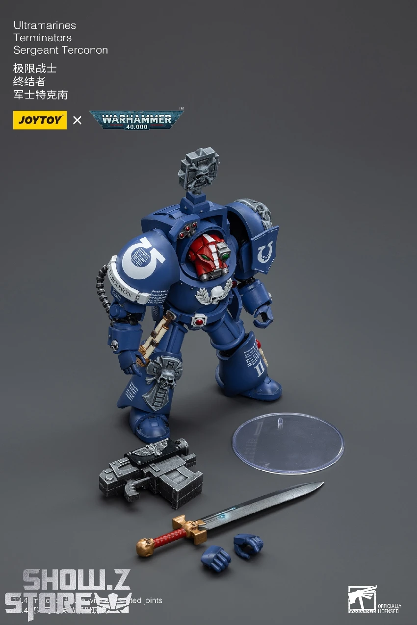 JoyToy Source 1/18 Warhammer 40K Ultramarines Terminators Sergeant Terconon 2 JoyToy Source 1/18 Warhammer 40K Ultramarines Terminators Sergeant Terconon - Image 2