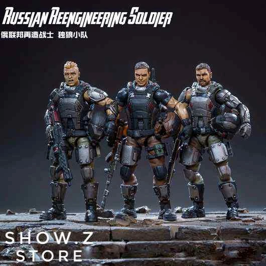 JoyToy Source Acid Rain 1/18 Russian Reengineering Soldier Wolf Team Set Of 3 Figures 2 JoyToy Source Acid Rain 1/18 Russian Reengineering Soldier Wolf Team Set Of 3 Figures - Image 2