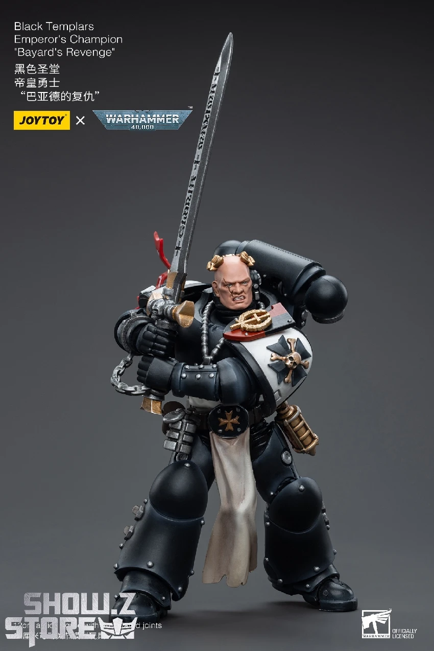 JoyToy Source 1/18 Warhammer 40K Black Templars Emperor's Champion Bayard's Revenge 7 JoyToy Source 1/18 Warhammer 40K Black Templars Emperor's Champion Bayard's Revenge - Image 7