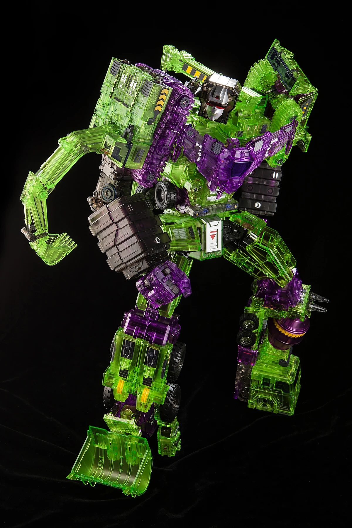 Toyworld TW-C07C Constructor Devastator Clear Version Full Set Of 6 Figures TW-07C Clear Constructor 4 Toyworld TW-C07C Constructor Devastator Clear Version Full Set Of 6 Figures TW-07C Clear Constructor - Image 4