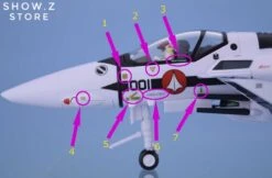 Valkyrie Factory VF 1/60 VF-1S VF1S Strike Valkyrie Macross Hikaru Ichijo Style W/ Super Space Part Upgrade Kit -Show.Z Toys Deals Store c73bd1df2d