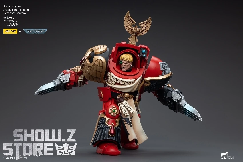 JoyToy Source 1/18 Warhammer 40K Blood Angels Assault Terminators Sergeant Santoro 2 JoyToy Source 1/18 Warhammer 40K Blood Angels Assault Terminators Sergeant Santoro - Image 2