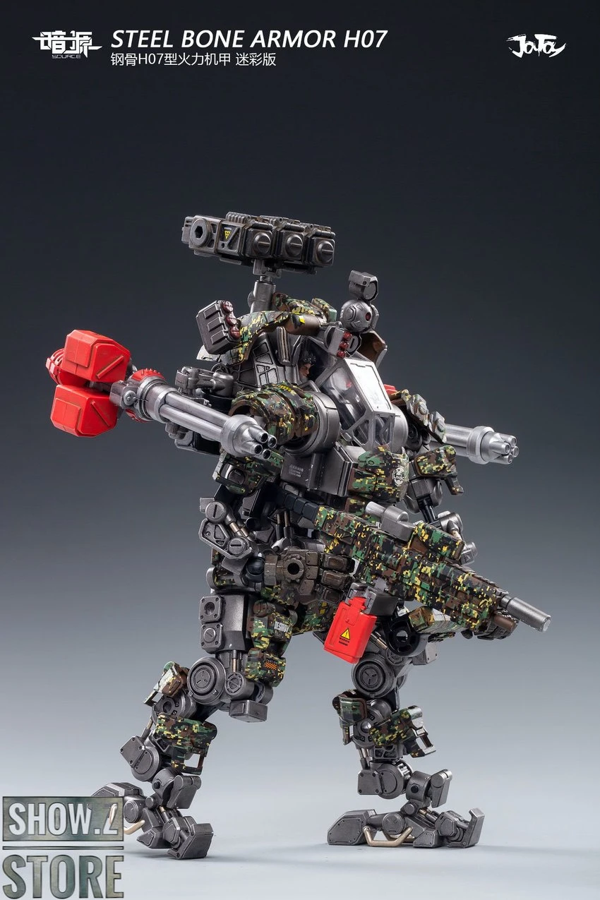 JoyToy Source 1/25 H07 Steel Bone Attack Mecha Jungle Camouflage W/ Pilot 11 JoyToy Source 1/25 H07 Steel Bone Attack Mecha Jungle Camouflage W/ Pilot - Image 11