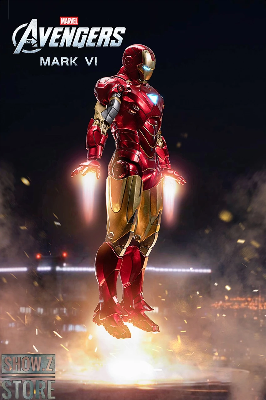 ZT Toys Marvel Licensed 1/10 Iron Man Mark 6 W/ LED 3 ZT Toys Marvel Licensed 1/10 Iron Man Mark 6 W/ LED - Image 3