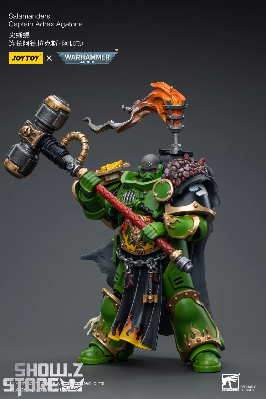 JoyToy Source 1/18 Warhammer 40K Salamanders Captain Adrax Agaton 4 JoyToy Source 1/18 Warhammer 40K Salamanders Captain Adrax Agaton - Image 4
