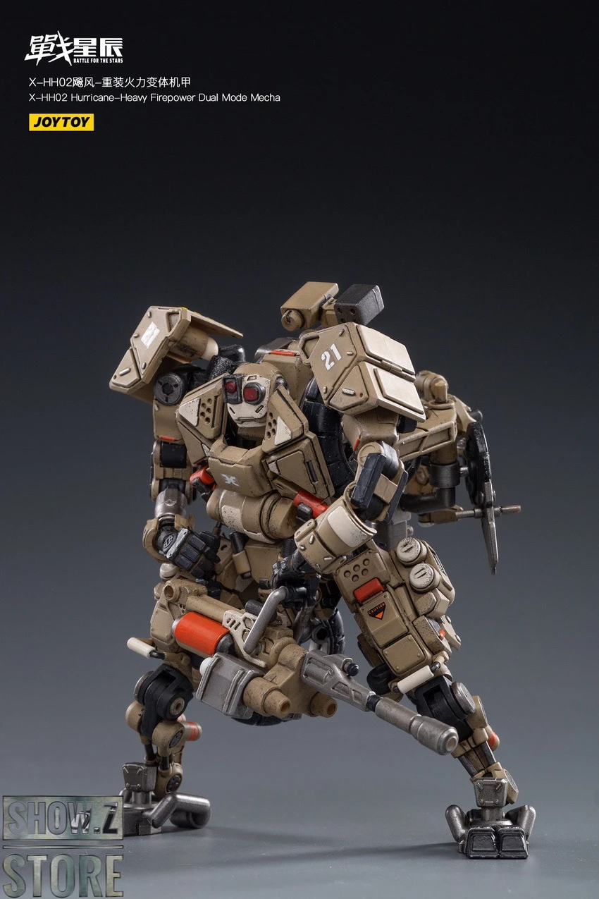 JoyToy Source 1/18 X-HH02 Hurricane Heavy Firepower Dual Mode Mecha Sand Version 6 JoyToy Source 1/18 X-HH02 Hurricane Heavy Firepower Dual Mode Mecha Sand Version - Image 6